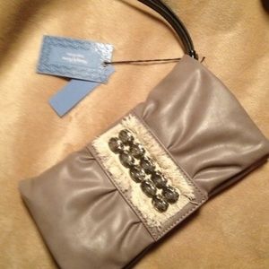 HOST PICK Vera Wang Leather Lavender Clutch